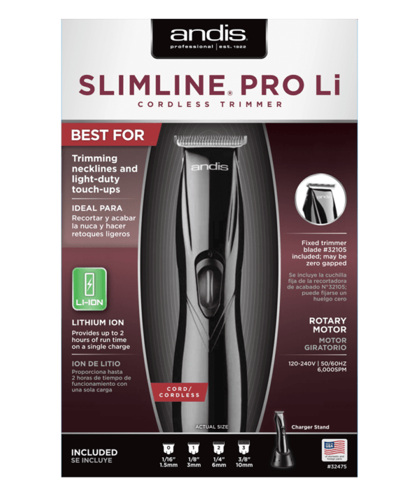 Andis Slimline PRO Li Black Cordless Trimmer - Image 5
