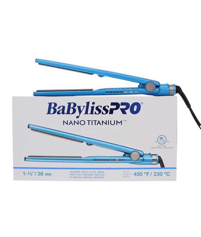 BabylissPRO 1 1 2 Nano Titanium Flat Iron Alamo Barber