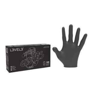 Level3 Black Nitrile Gloves
