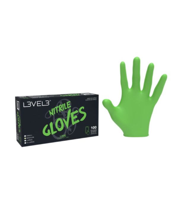 Level3 Green Nitrile Gloves