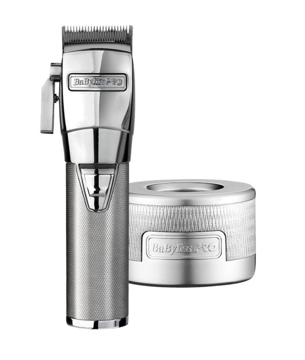 BaBylissPro Silver Skeleton Clipper & Charging Base